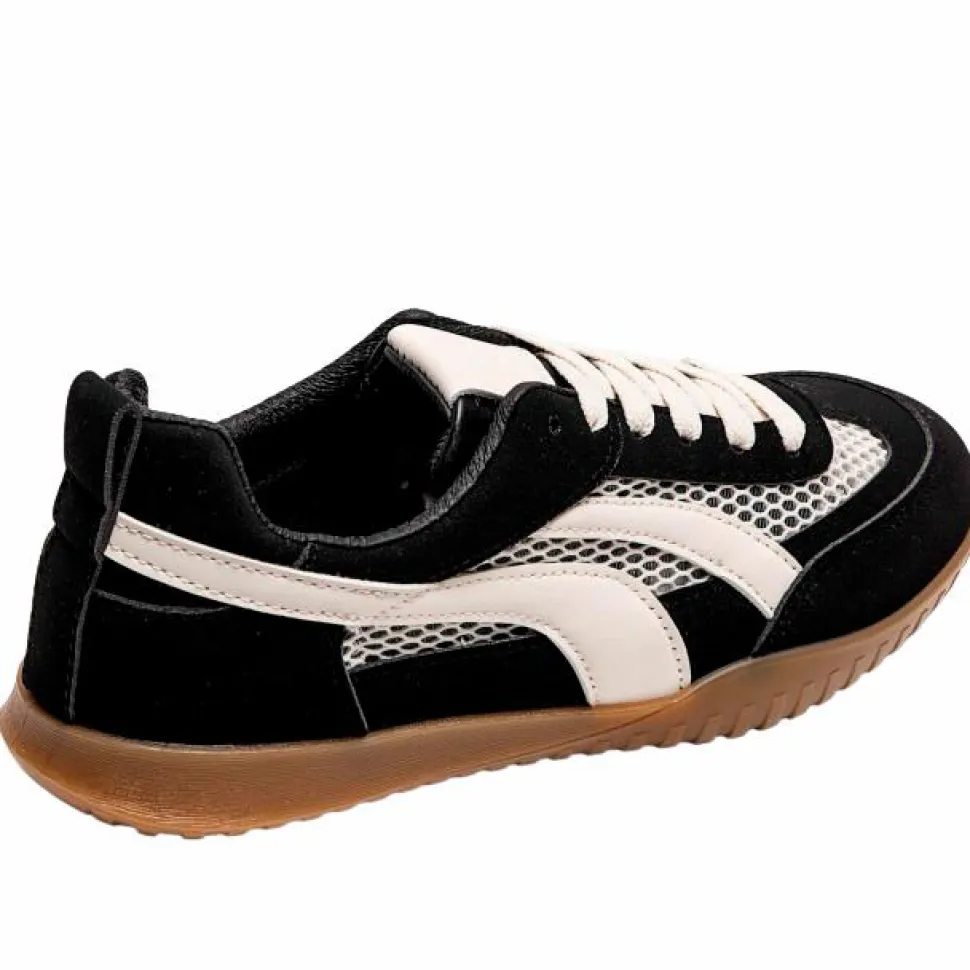 Ideal Shoes Dame Sneakers - Black