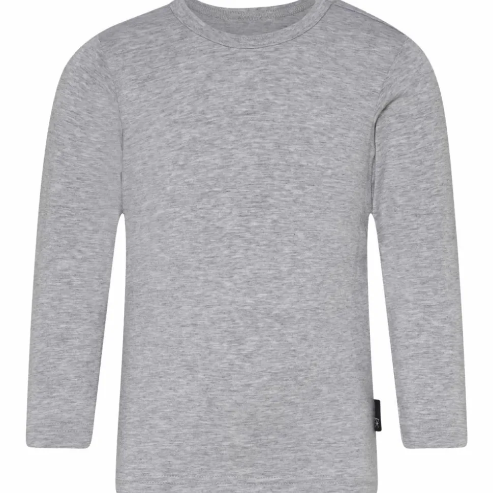 JBS of Denmark Børne Langærmet t-shirt i bambus - Lys grå melange