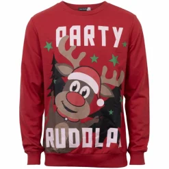 Jule Unisex Sweatshirt - Rød/Rudolf