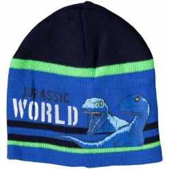 Jurassic World Drenge Hue og vanter - Blå