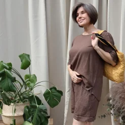 Kopenhaken Bea Dame Shorts - Morel Brown