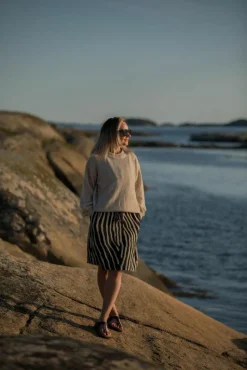 Kopenhaken Svelmø Dame Striktrøje - Dark Camel
