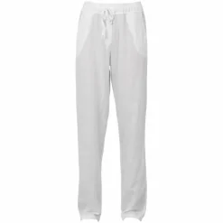 Leonora Dame Bukser i hørmix - Bright White