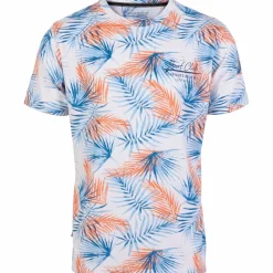 Loaded Herre T-shirt - White Palmes AOP