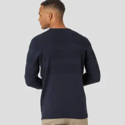 Marcus Affleck Herre Striktrøje - Dark Navy