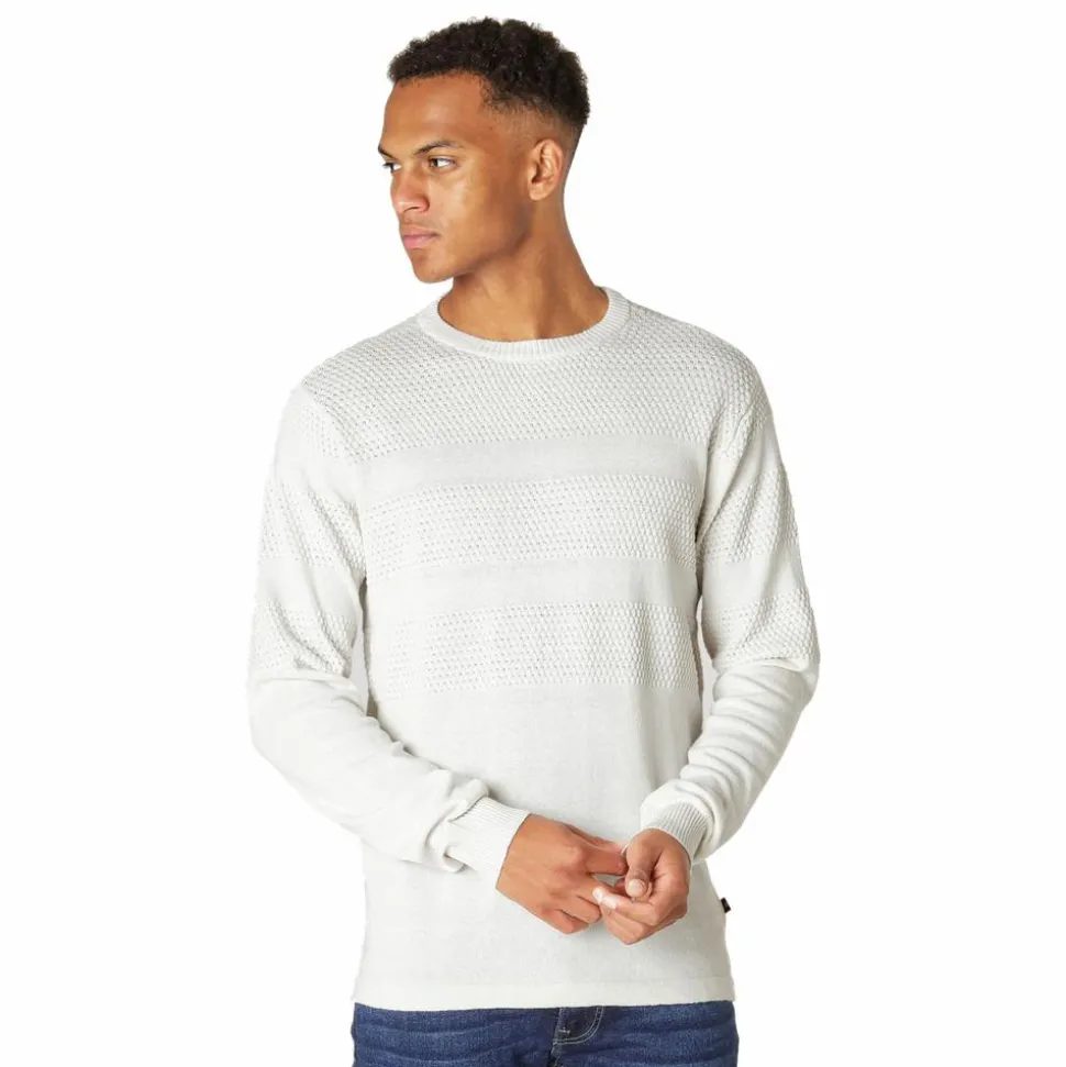 Marcus Affleck Herre Striktrøje - Antic White