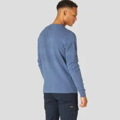 Marcus Affleck Herre Striktrøje - Blue Mix