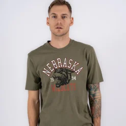 Marcus Boxy Herre T-shirt - Dusty olive
