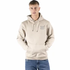 Marcus Colin Herre Sweatshirt m. hætte - Bright Sand