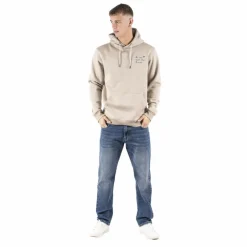 Marcus Colin Herre Sweatshirt m. hætte - Bright Sand
