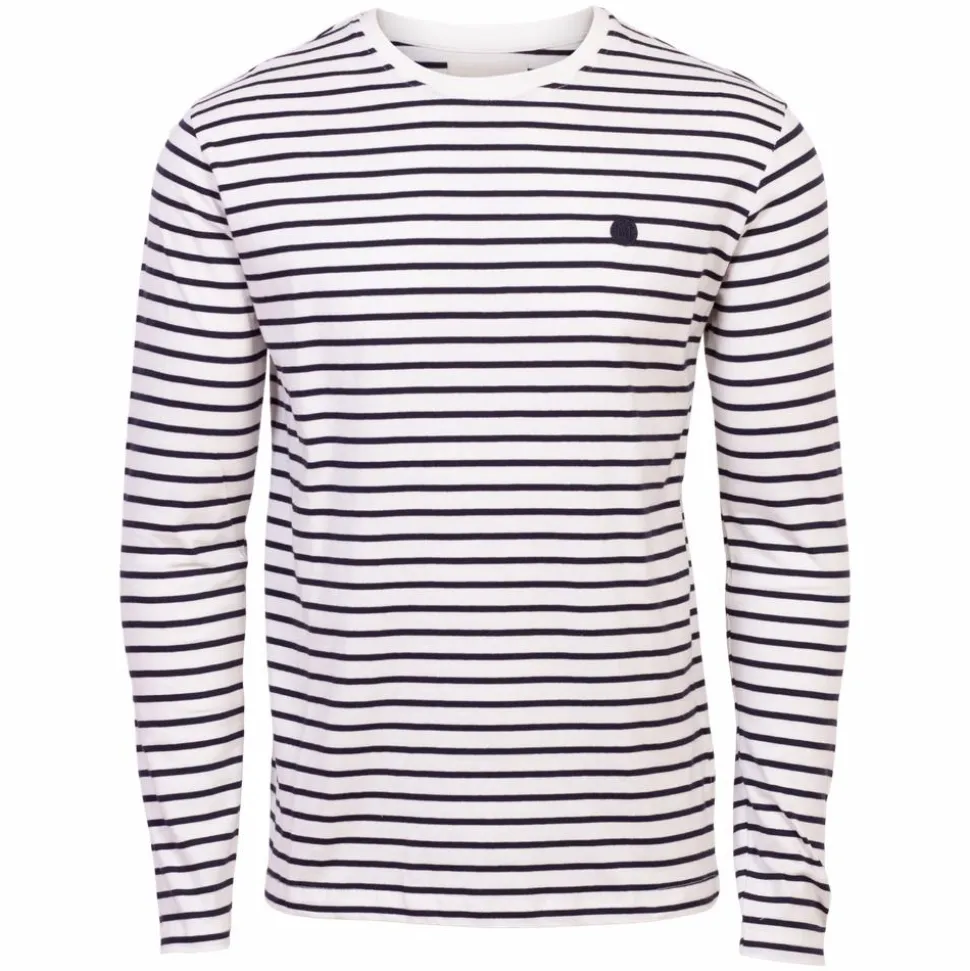 Marcus Herre Langærmet t-shirt - Antic White