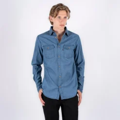 Marcus Hugh Herre Skjorte - Sky Blue Used