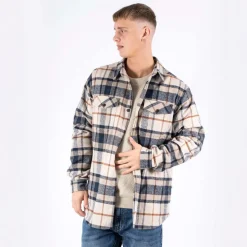 Marcus Lewi Herre Overshirt - Night Navy