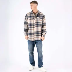 Marcus Lewi Herre Overshirt - Night Navy