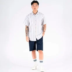 Marcus Wilson Herre Shorts i hørmix - Dark Sapphire