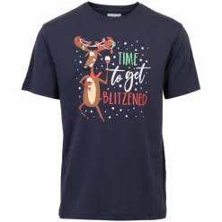 Marcus Zane Christmas Herre T-shirt - Night Navy