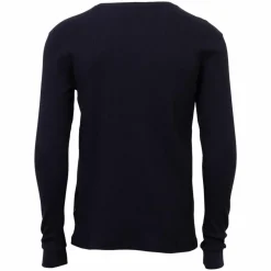 Marcus Ziggy Herre Langærmet t-shirt - Night Navy