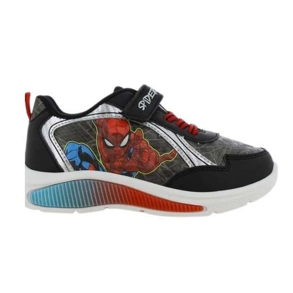 Marvel Drenge Sneakers m. blink - Sort/sølv