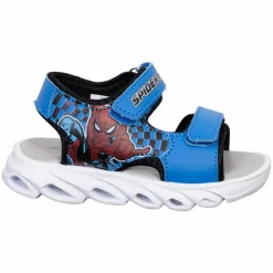 Marvel Marvel Spider Man Børne Sandaler m. blink - Kobolt/Sort
