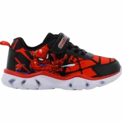 Marvel Spiderman Drenge Sneakers m. blink - Sort/Rød