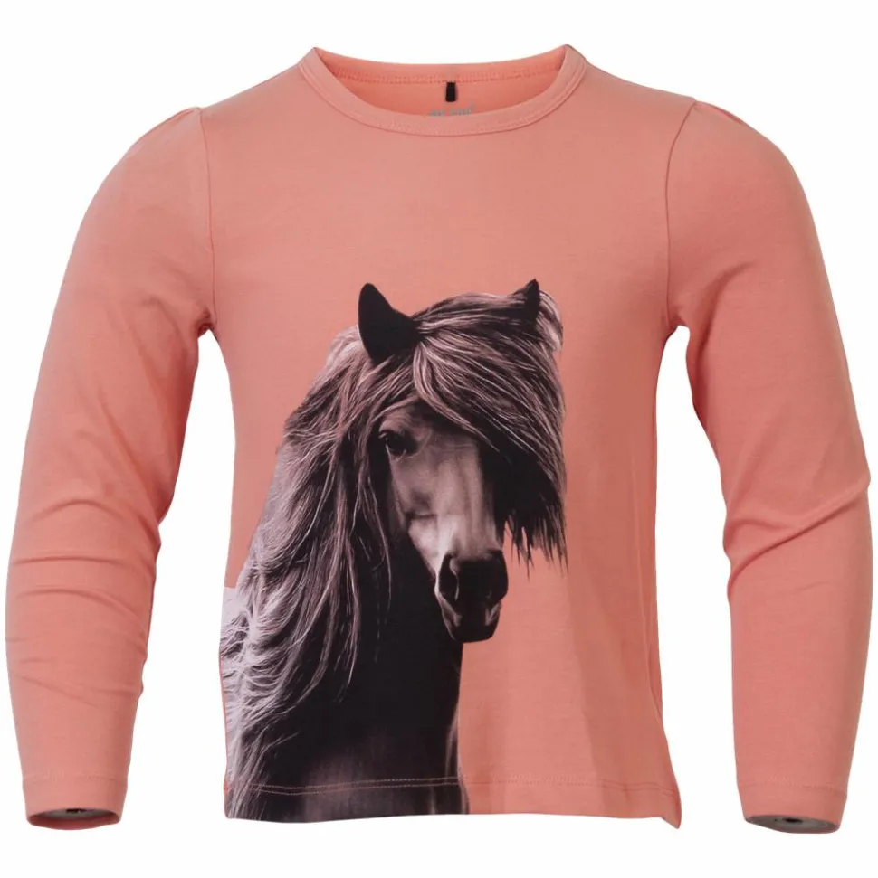 Me Too Pige Langærmet t-shirt - Tawny Orange