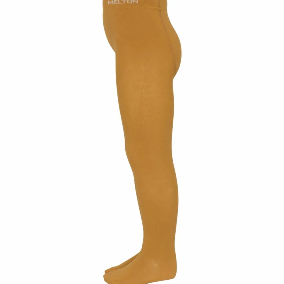 Melton Børne Strømpebukser - Honey Mustard