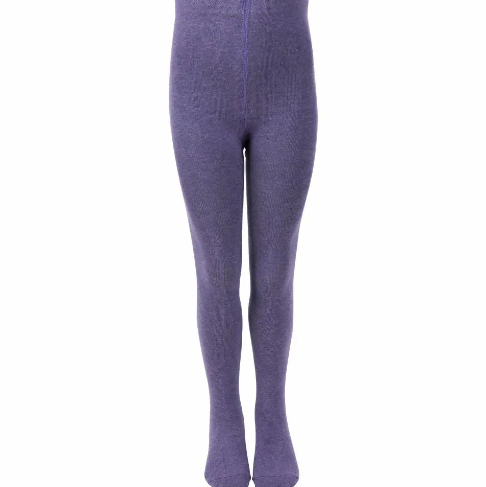 Melton Børne Strømpebukser - Melange Purple