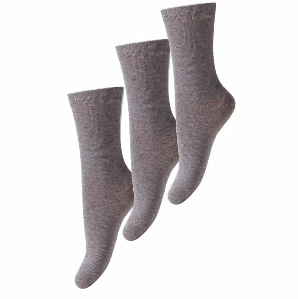 Melton Unisex Strømper - Light Grey Mel.