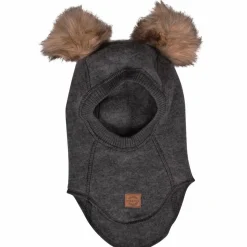 Mikk-line Baby Elefanthue i merinould - Anthracite Melange
