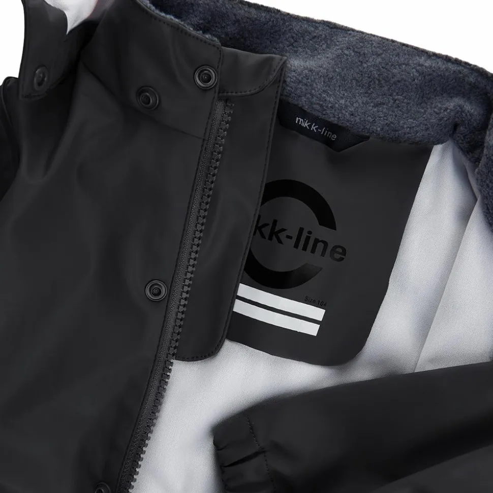 Mikk-line Børne Regnsæt - Black
