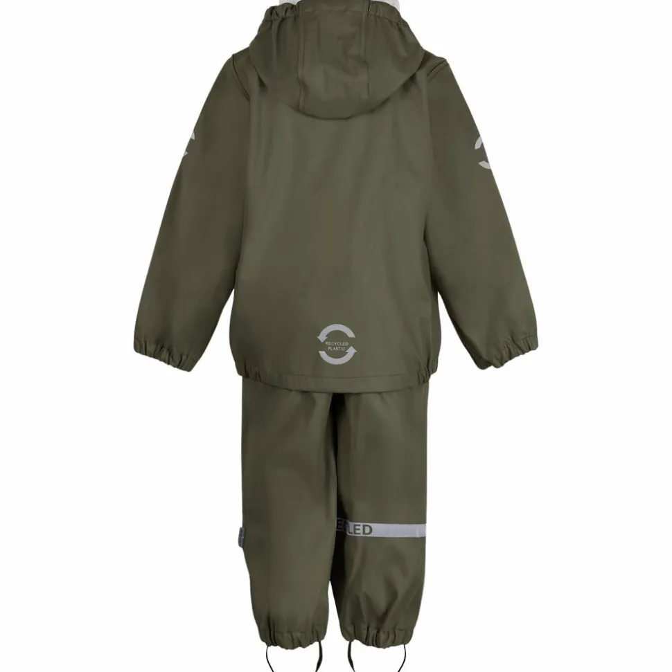 Mikk-line Børne Regnsæt - Dusty Olive