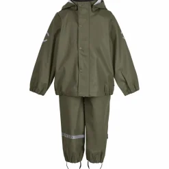 Mikk-line Børne Regnsæt - Dusty Olive