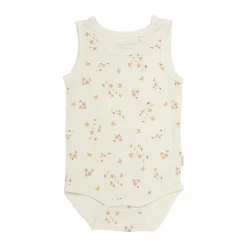 Minymo Baby Body i bambus - Veiled Rose Flower