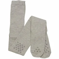 Minymo Baby Strømpebukser m. non-slip - Light Grey Melange