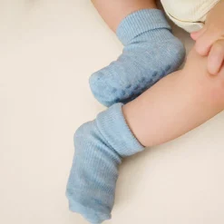 Minymo Baby Strømper - Winter Sky Melange