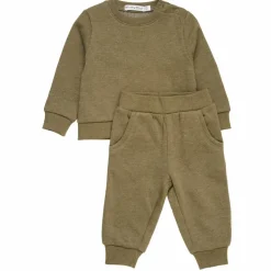 Minymo Baby Sweatsæt - Dark Olive