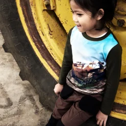 Minymo Børne Arbejdsbukser - Potting Soil