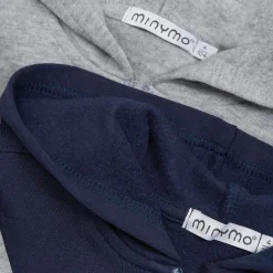 Minymo Børne Hættetrøje - Grey Melange