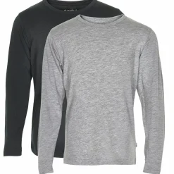 Minymo Børne Langærmet t-shirt - Anthracite Black
