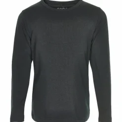 Minymo Børne Langærmet t-shirt - Anthracite Black