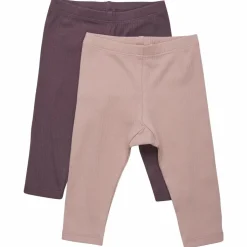 Minymo Børne Leggings i økologisk bomuld - Misty Rose