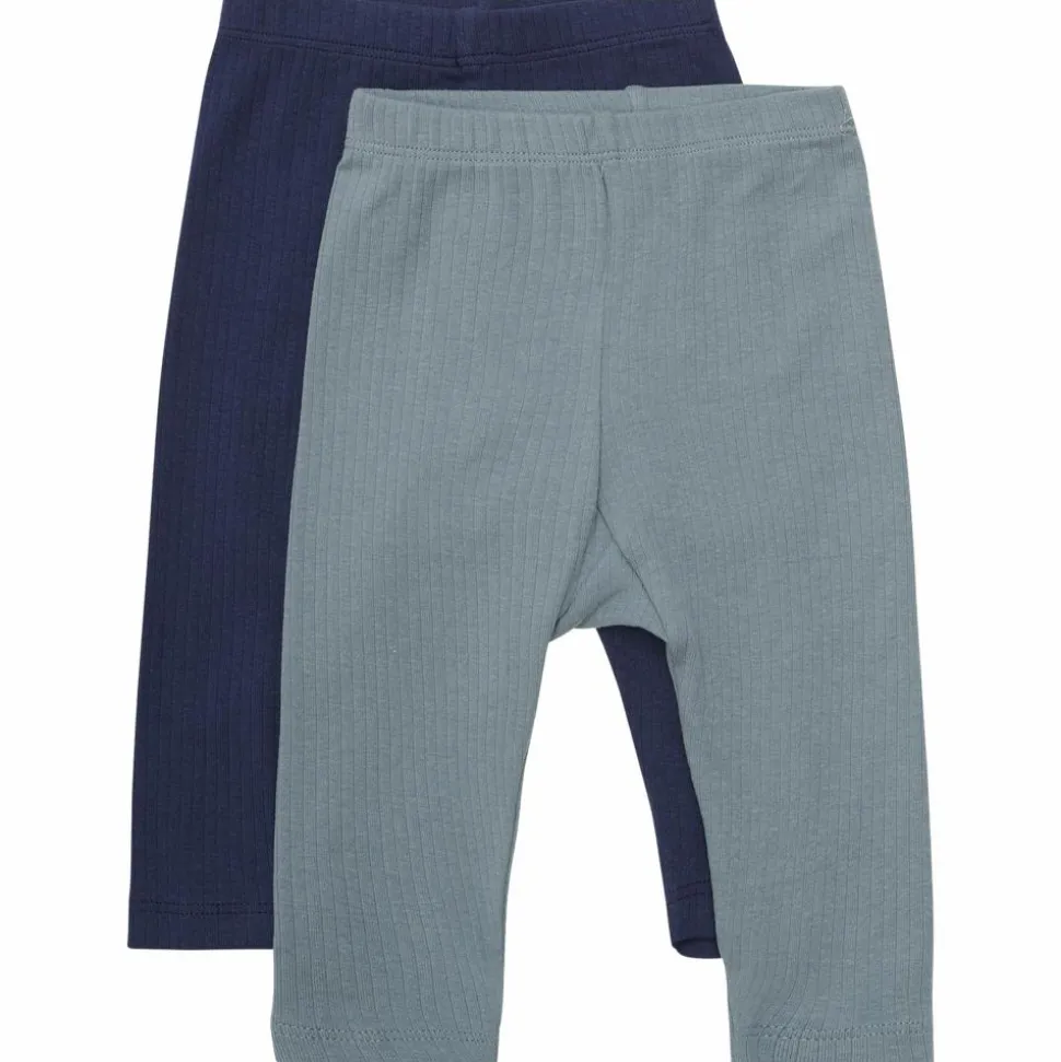 Minymo Børne Leggings i økologisk bomuld - Goblin Blue