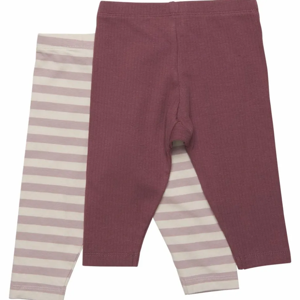 Minymo Børne Leggings i økologisk bomuld - Violet Ice