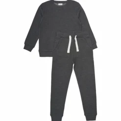 Minymo Børne Sweatsæt - Dark Grey Melange