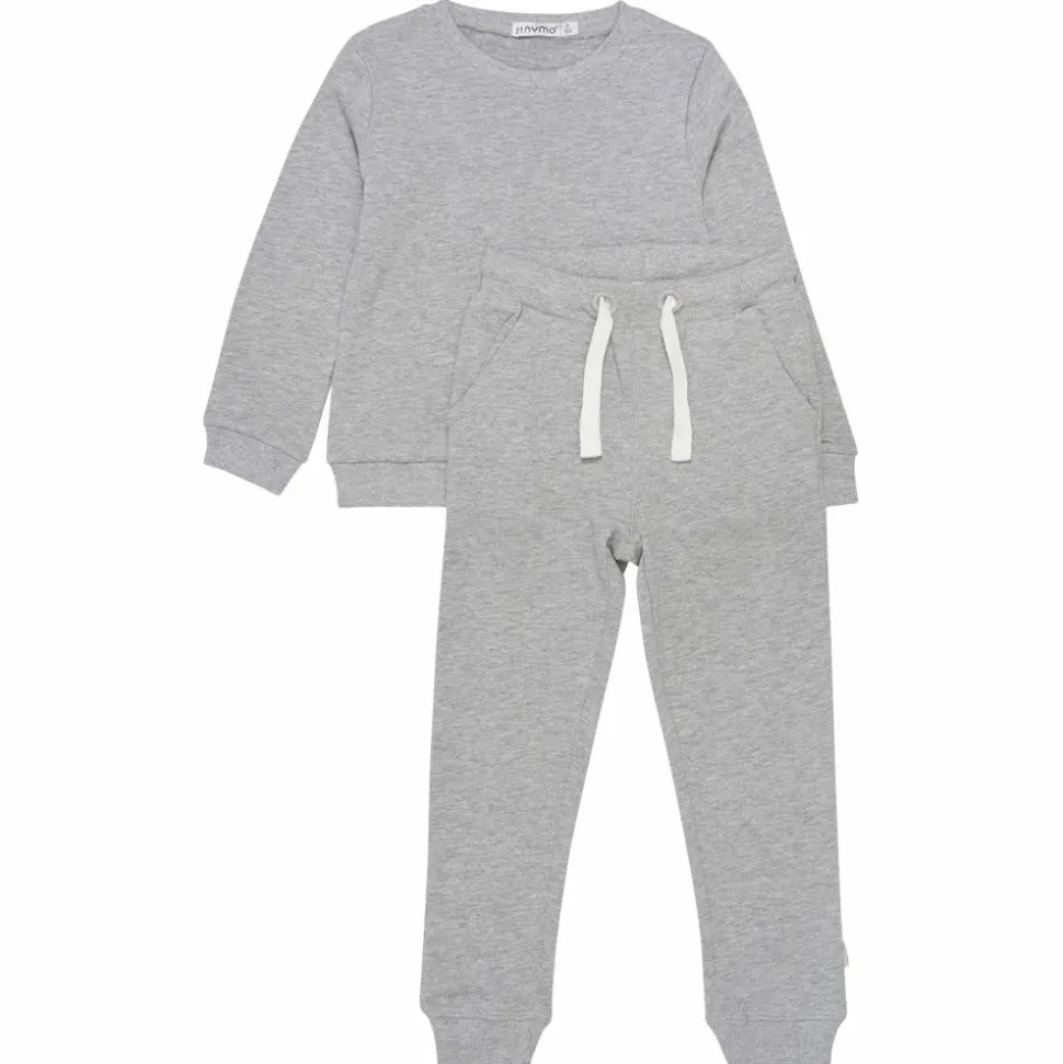 Minymo Børne Sweatsæt - Greymelange