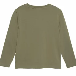 Minymo Dinosaur Drenge Langærmet t-shirt - Deep Lichen Green