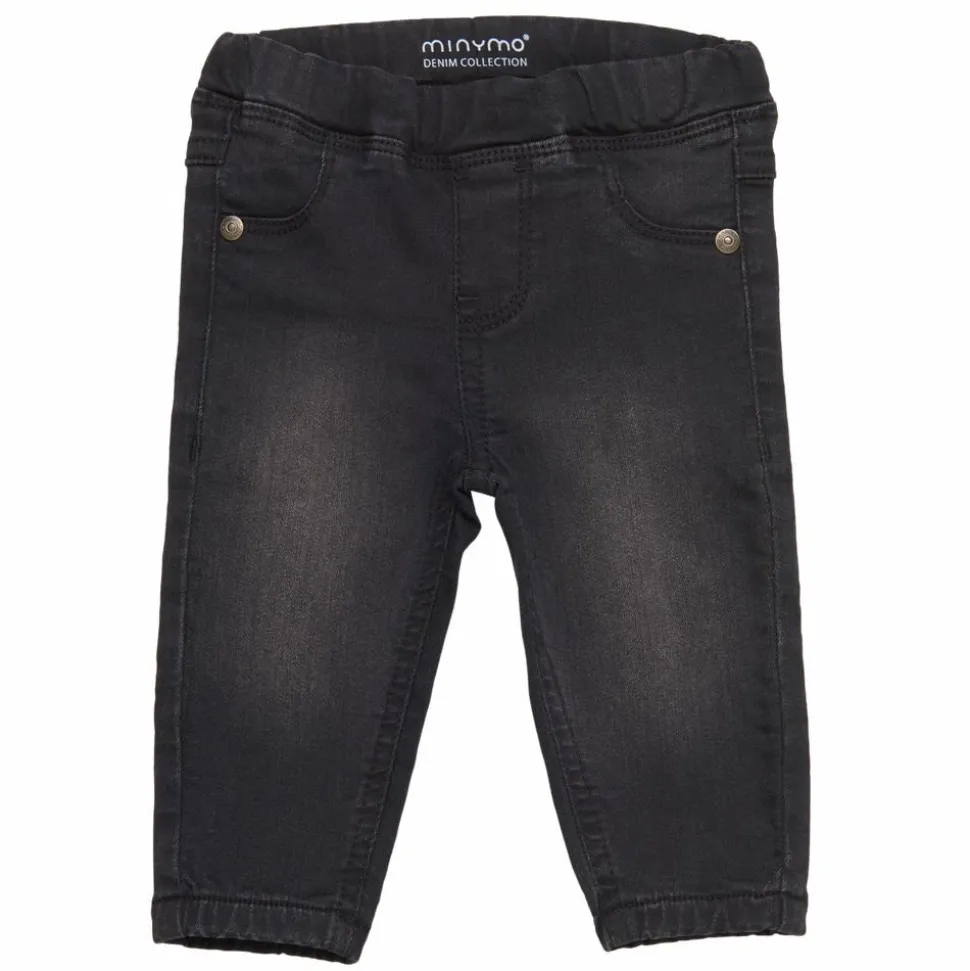 Minymo Drenge Jeans i økologisk bomuld - Grey Black