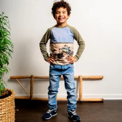 Minymo Drenge Jeans i økologisk bomuld - Light Dusty Blue