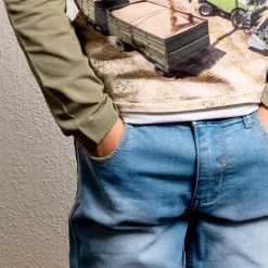 Minymo Drenge Jeans i økologisk bomuld - Light Dusty Blue