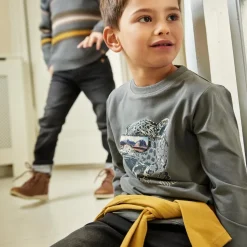 Minymo Drenge Jeans i økologisk bomuld - Grey Black